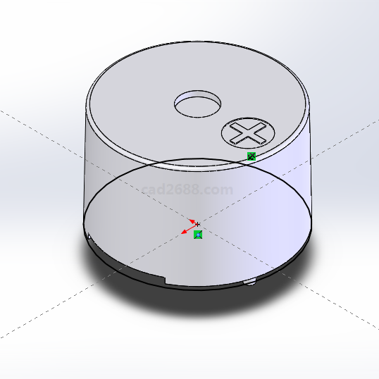 蜂鸣器3D模型Solidworks设计实例 蜂鸣器模型 蜂鸣器设计