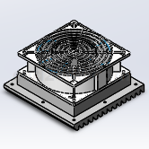 轴流风扇3D模型 Solidworks设计实例