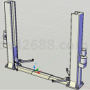 液压梯汽车电梯3D模型_AutoCAD设计