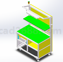 铝型材搭建的工作台3D模型STP格式