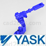 安川工业机器人HP20D-6模型STP格式 安川MS165机器人STP格式 安川机器人3D模型STP格式