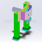 N型凸轮轨迹移载搬运机构stp格式