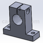 solidworks设计SK轴支座 轴支座模型 轴支座3D模型 