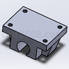 solidworks设计TBR系列滑块 滑块模型 滑块设计 滑块3D模型
