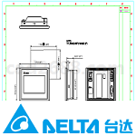 HMI人机界面图纸 台达工业自动化图集DWG格式