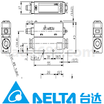 台达气体流量计DFM系列尺寸图DWG格式
