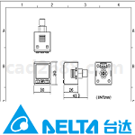 传感器图纸 台达压力传感器CAD图纸DWG格式